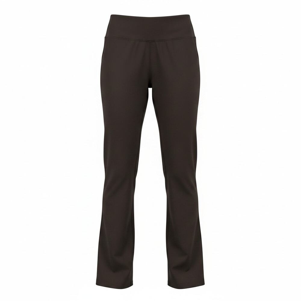 Jockey S Straight Leg Yoga Pants Brown High Rise